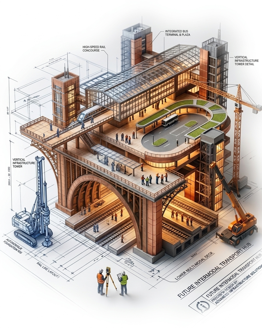 Municipal infrastructure project visualization being analyzed by BidBox